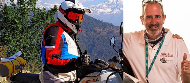 Fallece el motoviajero Pedro Sancho Mañanet en Nepal.