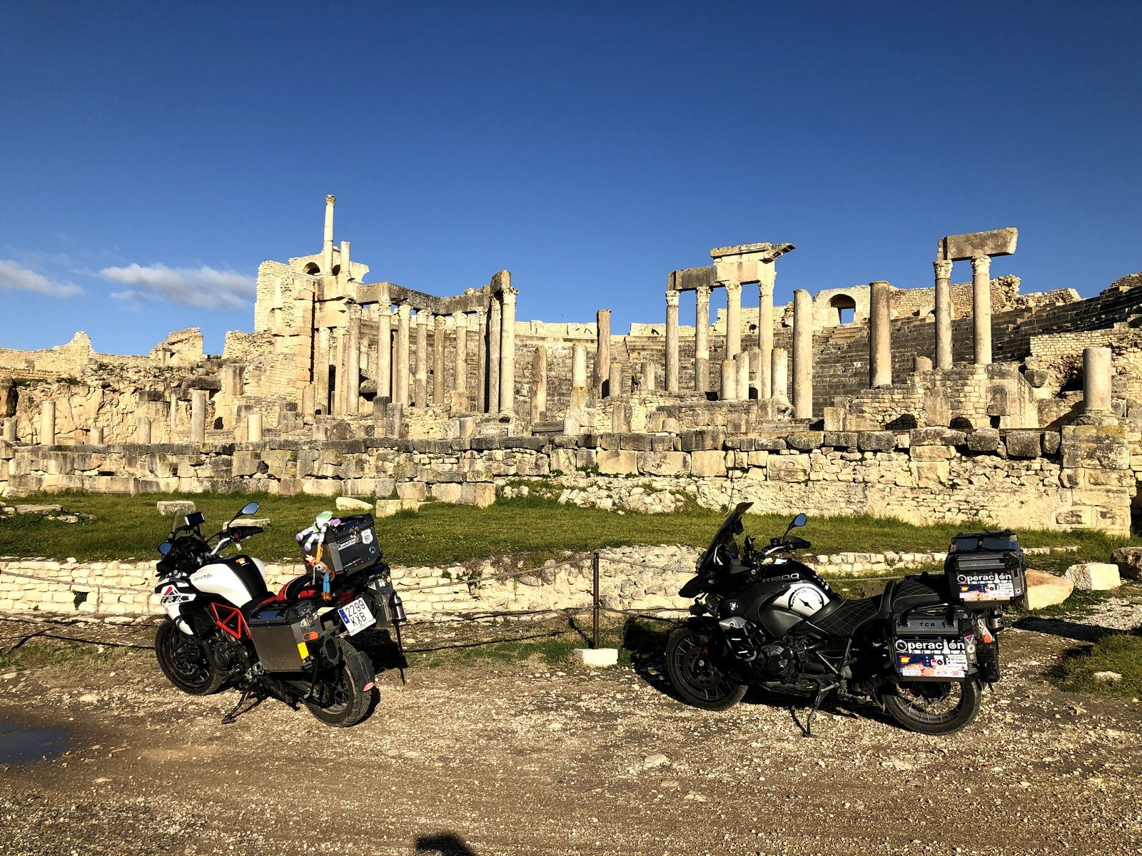 Túnez en moto.