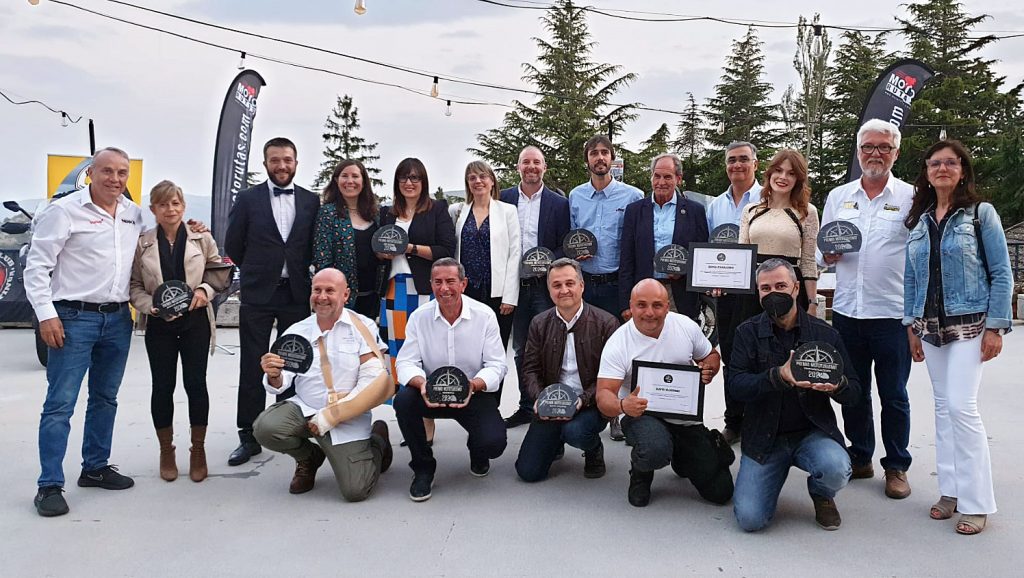 Foto de los galardonados en la I edición de los Premios Moto Turismo.