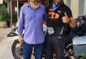 Con David Llardén, del Hotel Alegret.