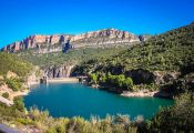 Embalse y presa de Terradets.
